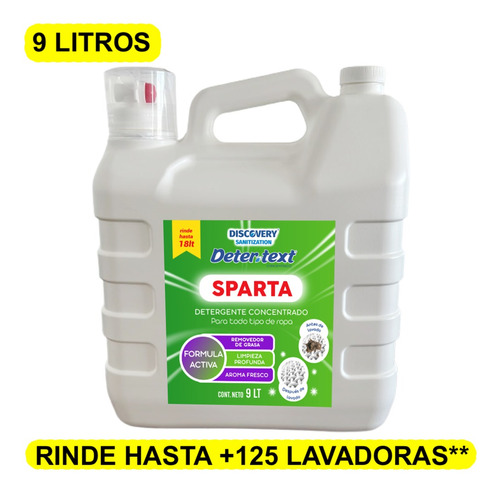 Detergente Premium Para Ropa  - Sparta 9 Litros