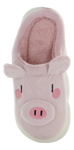 Via Urbana Pantufla Cara Cerdito Casual Confort Mujer 89056