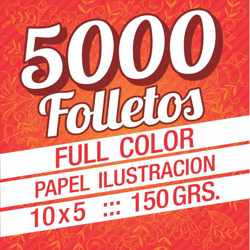 5000 Volantes Folletos Full Color Fte Y Dor - Villa Urquiza