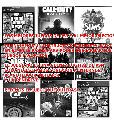 Imagen 2 de 2 de Juegos Digitales Ps3 | Ver Fotos Descripcion