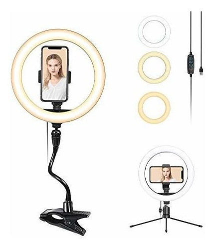 Anillo De Luz Led Para Selfies Smatree De 10  Con Soporte