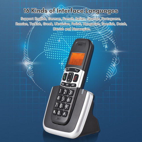 Juego De Teléfono Inalámbrico Con Lcd Para Casa Oficina