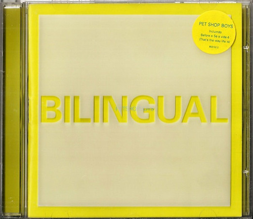 Cd Pet Shop Boys Bilingual 1a. Ed. Br 1996 12 Faixas Raro