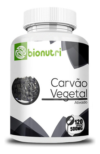 Carbón vegetal activado puro, 500 mg, 120 cápsulas, máxima absorción, sabor sin sabor