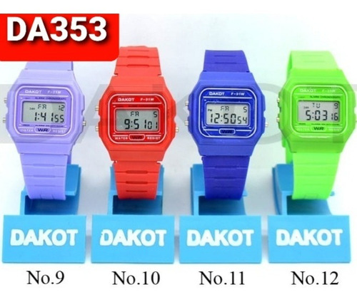 Reloj Dakot  Vintage T/casio 80  Malla Caucho En Plaza Once 