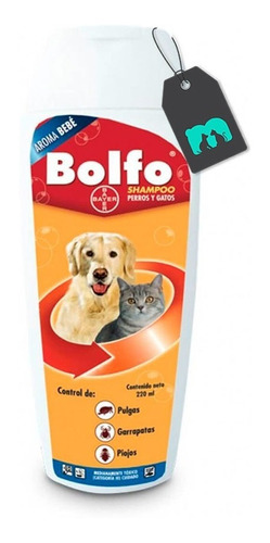 Bolfo Shampoo Anti Pulgas Y Garrapatas Perros Y Gatos 220 Ml