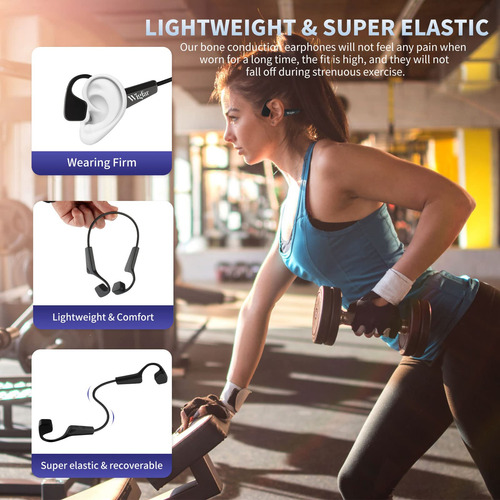 Auriculares De Conducción Ósea Wigfar Premium Open-ear Bluet