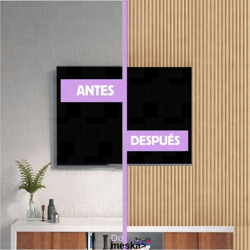 Panel Lambrín Madera 3d Para Pared Wpc 12 Pzs Inmatmex