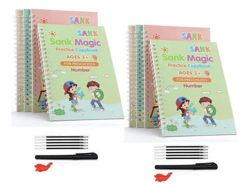 Fe Kit De Cuaderno Caligrafía Reutilizable Sank Magic 2