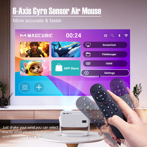 Magcubic L018 Hd 4k Android 11 Wifi6 Led 650 Ansi