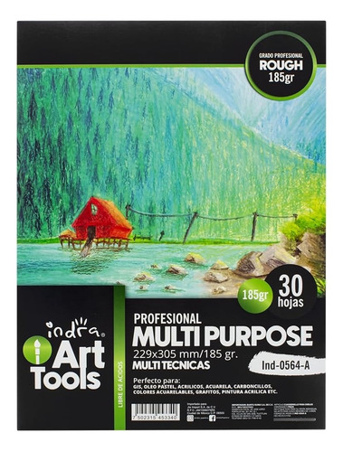 Block Libreta Multipurpose 229x305mm 185g Indra Multitecnica