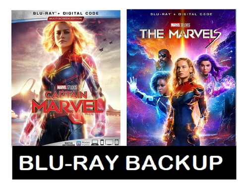 Captain Marvel + The Marvels - Blu-ray Backup