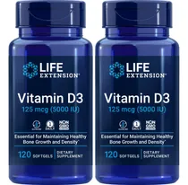 Comprar Suplemento Life Extension De Vitamina D3 5000 Ui 120 Cápsula