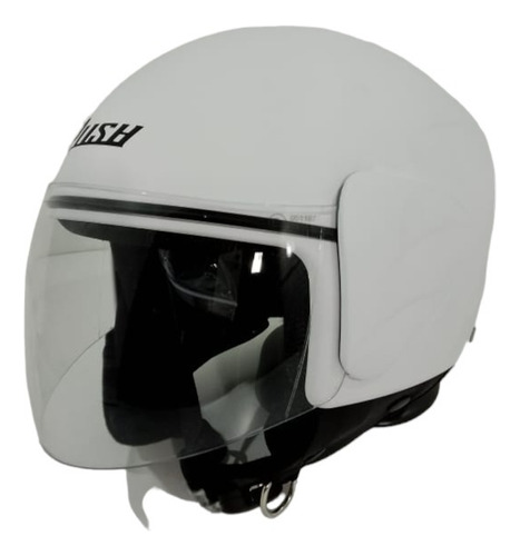 Casco Blanco Mate S C/visor Rush Jet05 Ourway