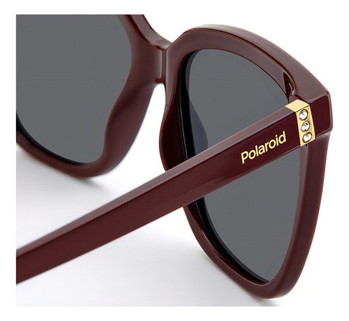Lentes Sol Polaroid Mujer Burgundy 206341lhf55m9