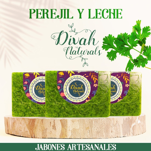 Jabón De Perejil Y Leche - g a $130