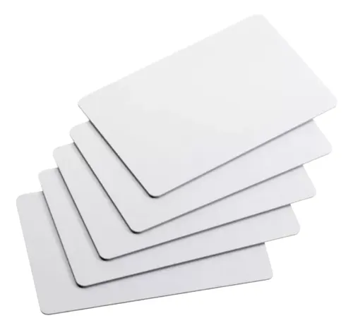 250 Unid. Cartão Pvc Branco P/ Crachás 86x54x0,76mm Cr80 | Frete