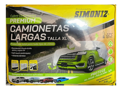 Cubre Auto Pijama Premium Simoniz Camionetas Largas Xl