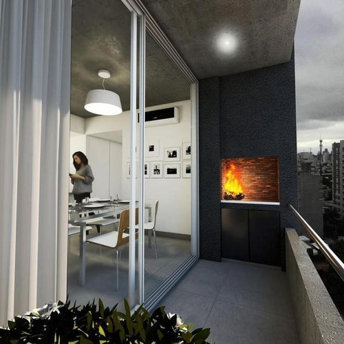 Imagen 12 de 13 de Semipiso 2 Amb A Estrenar - Balcón Con Parrilla