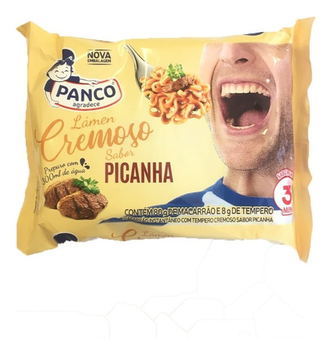 Macarrão Instantâneo Lámen Picanha Panco Cremoso Pacote 88g