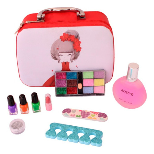 Juego Set De Maquillaje Para Niñas Bolso Cartera 