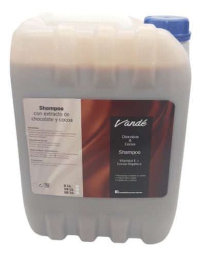 Shampoo De Chocolate Y Cocoa 20 Lts.