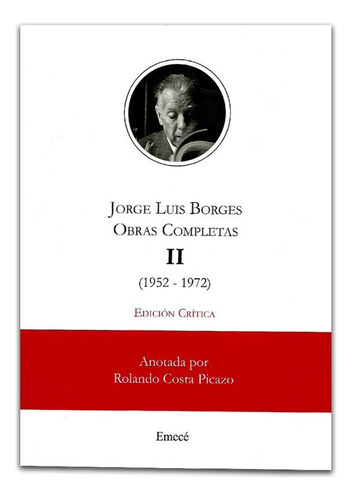 Obras Completas Jorge Luis Borges Critica Costa Picazo 3 Ts (Usado)