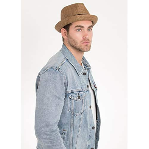 Sombrero Fedora Peter Grimm Depp De Paja Natural - Marrón (
