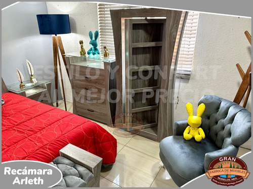 Recamara King Size Arleth 6 Piezas