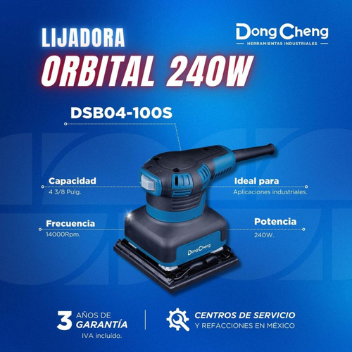 Lijadora Orbital 127v 4' Dongcheng + Router Madera 1/4' 550w