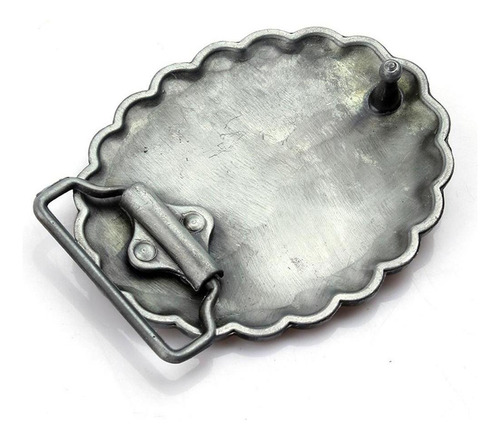 Q Hebilla De Cinturón De Plata Grande De Estilo Antiguo Con