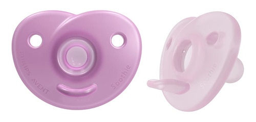 Chupo 0-3m Avent Entretención Soothie Silicona Bebe Rosa