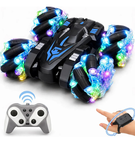 Carrinho De Controle Remoto Maluco Speed Girl Gira 360 Graus Inteligente 9 Funções Rápido Recarregável Menina Kizumba Cor Preto