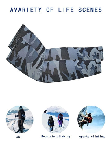 Imagen 4 de 6 de Mangas De Brazo Protección Solar 2 Piezas Camuflaje