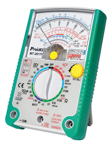 Multímetro Analógico Tester Profesional Mt-2017n Proskit