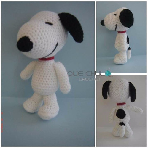 Muñeco Tejido Tipo Snoopy Amigurumi