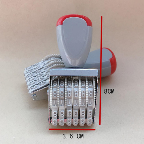 Rueda Rodante De Banda De 4/5 Mm Numeración Sello 5 Mm