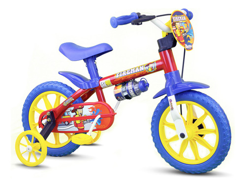 Bicicleta Aro 12 Menino Nathor Fireman