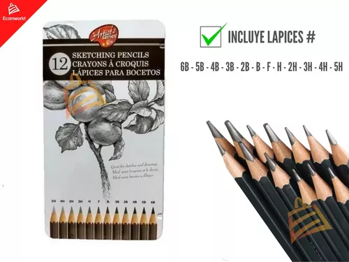 Kit De Lápices De Dibujo, Kit De Lápices De Dibujo Profesional De Color  Portátil, Respetuoso Con El Medio Ambiente Para Adultos ANGGREK Otros