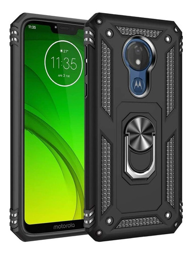 Funda De Grado Militar Para Motorola Moto G7 Power Negra