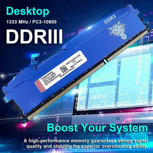 Memorias Ram Yongxinsheng, Ddr3, 2 X 8 Gb, Cl9 De 1333 Mhz