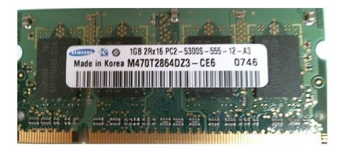 Memória RAM  1GB 1 Samsung M470T2864DZ3-CE6