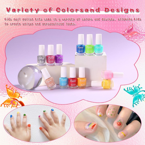 Esmalte De Uñas Para Niños, Juego De Esmalte De Uñas No Tóxi