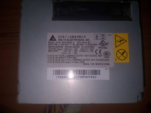 Fuente De Poder 225w Lenovo Ibm Dps-225gb A