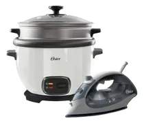 Comprar Combo Oster Olla Arrocera Ckstrc5730w + Plancha Gcstbs5001
