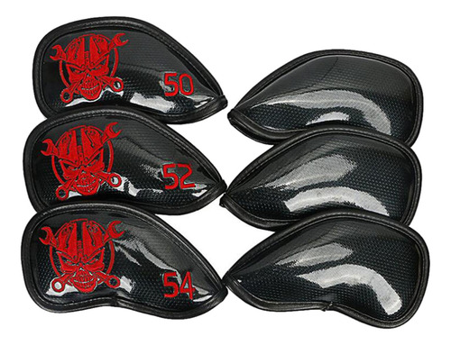 Funda Impermeable Para La Cabeza De Golf Con Diseño Rojo
