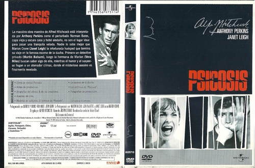 Psicosis Anthony Perkins - Janet Leigh Dvd Original