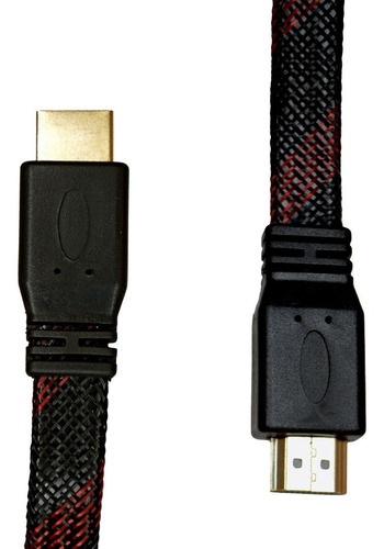 Cable Hdmi Hdtv Plano Tejido 2 Metros 