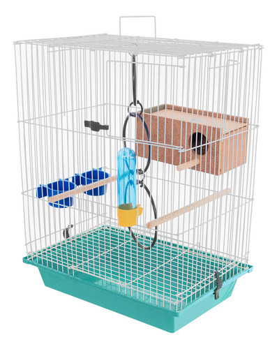 Gaiola P/ Criação Periquito + Ninho Vivopet Cores