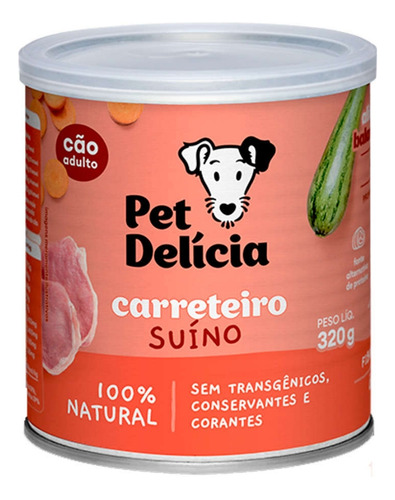 Pet Delicia Cão Carreteiro Suíno 320g